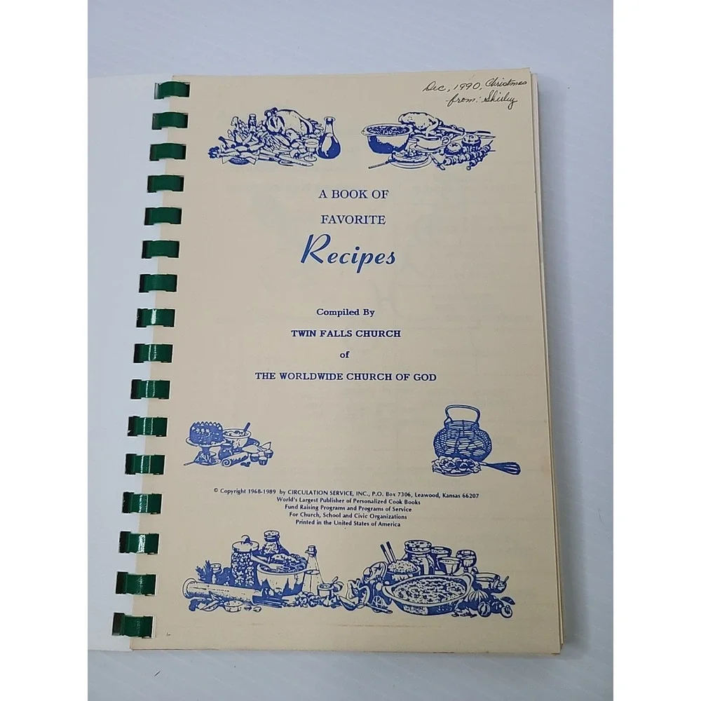 Home Cookin'is A Family Affair A Book‎ Of Recipes 90's Twin Falls Church Idaho